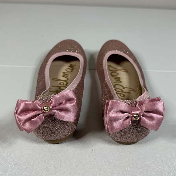Sam Edelman Felizia Esmeralda Glitter Bow Ballet Flats - Picture 5 of 8